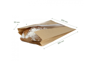 Пакет Саше, крафт бурий, 200х50х360, 40г/м2, окно 70 - 1 Пакет Саше, крафт бурий, 200х50х360, 40г/м2, окно 70 - 1
